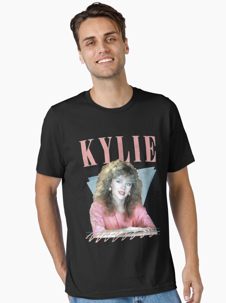 Thumbnail 2 of 7, Essential T-Shirt, Kylie 80s Retro Fan designed and sold by norahwg64p.