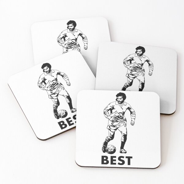 Item preview, George Best #1 coaster designed and sold by LavishDeclines.