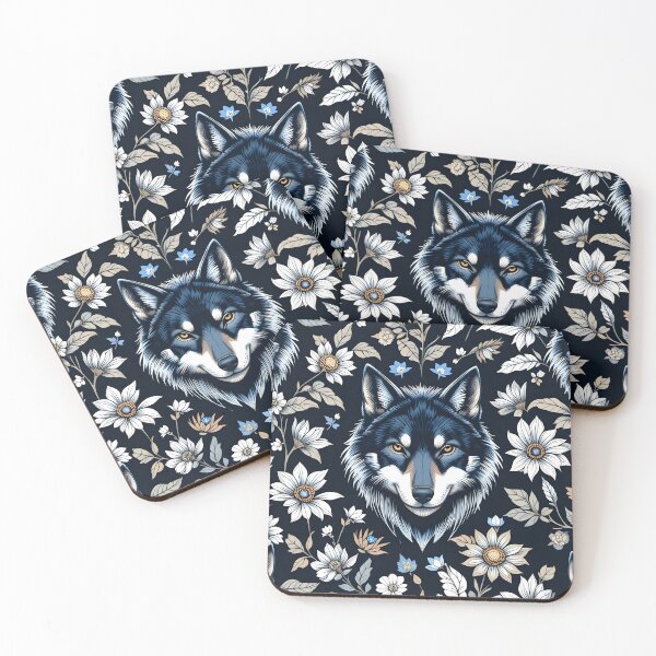 Item preview, pattern featuring a wolf's face designed and sold by InezPhotography.