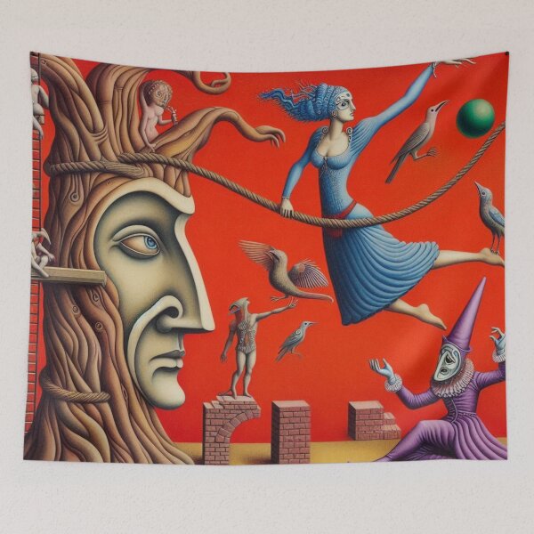 Item preview, Surreal dream world with figures designed and sold by Sigtrix.