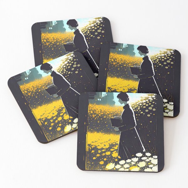 Item preview, Flower Field Illustration Design 4 designed and sold by Domo-Design.