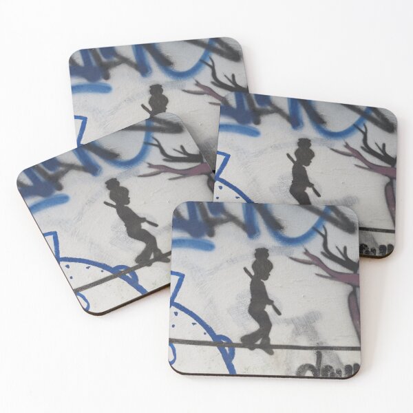 Item preview, Tiny Tightrope Walker Graffiti designed and sold by adayinthesky.