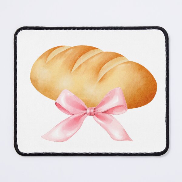Item preview, Bread Loaf with Pink Bow – Coquette Cottagecore Baking Aesthetic designed and sold by DivinePassion.