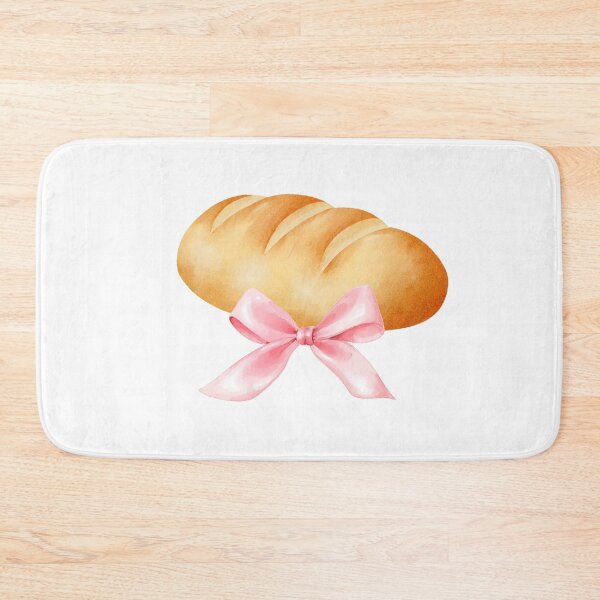 Item preview, Bread Loaf with Pink Bow – Coquette Cottagecore Baking Aesthetic designed and sold by DivinePassion.