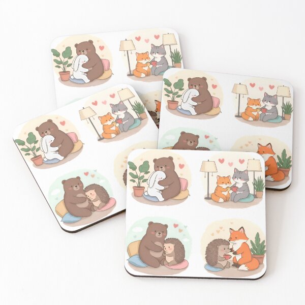 Item preview, Animal Emotional Support Series | Healing Illustration for Positive Vibes designed and sold by Simple_Lines2025.