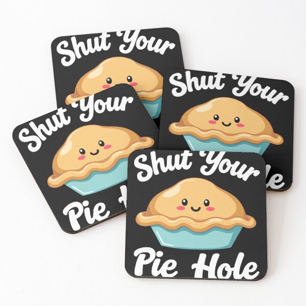 Item preview, Shut Your Pie Hole Funny Cartoon Pie Design designed and sold by haitrieuic96.