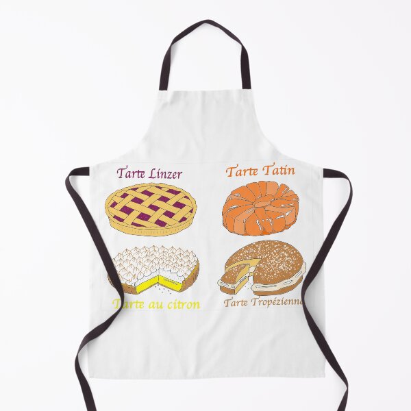 Item preview, French Tarts – Delicious Illustration of 4 Classic Desserts designed and sold by CecileLenam.