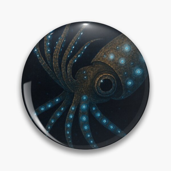 Item preview, Firefly Squid Bioluminescent Deep Sea Creature – Glowing Ocean designed and sold by NocturnalNook.