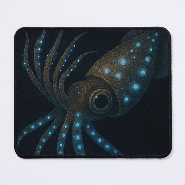 Item preview, Firefly Squid Bioluminescent Deep Sea Creature – Glowing Ocean designed and sold by NocturnalNook.