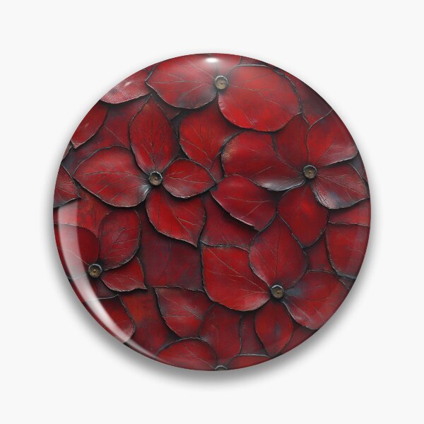 Artikelvorschau, Crimson Petal Harmony – Abstract Floral Leather Pattern entworfen und verkauft von SylvieVibes.