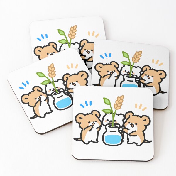 Item preview, Little mice putting rice stalks into a vase designed and sold by Elinotes.