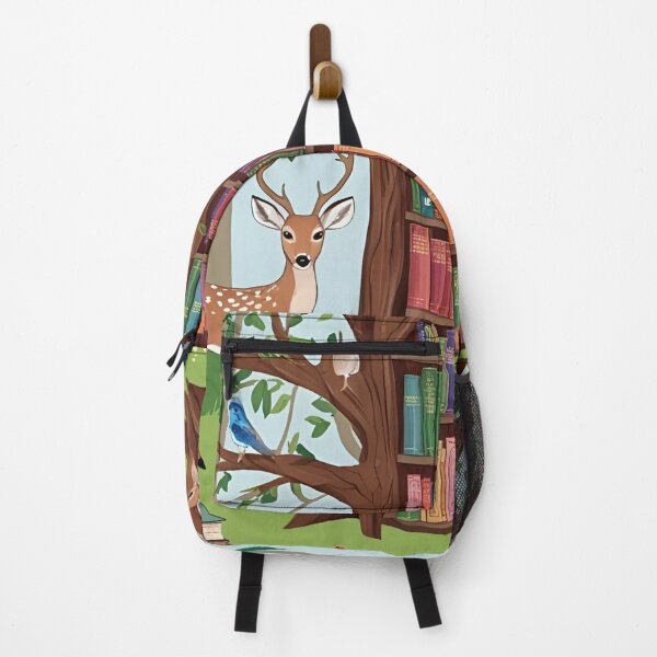 Item preview, Enchanted Forest Library – Whimsical Book Haven Illustration designed and sold by Wildflowerinc.