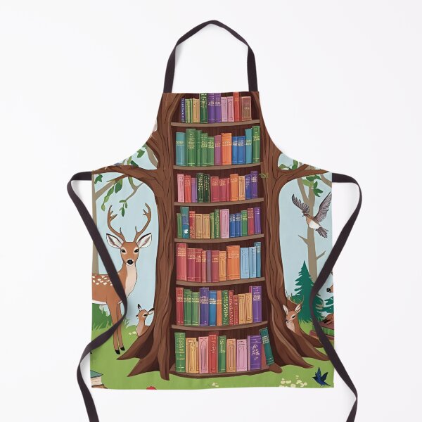 Item preview, Enchanted Forest Library – Whimsical Book Haven Illustration designed and sold by Wildflowerinc.