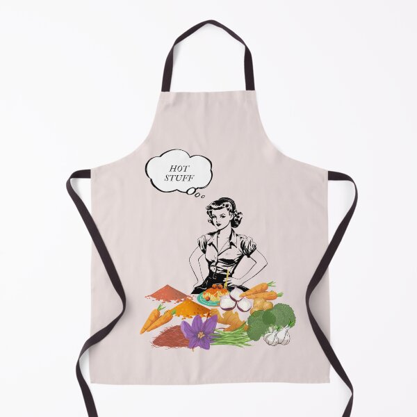 Item preview, HOT STUFF - VINTAGE FUNNY KITCHEN IMAGE FOR FOODLOVERS designed and sold by ShaniaBright.