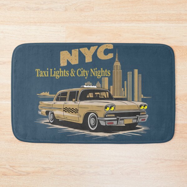 Item preview, NYC Retro Taxi – Taxi Lights & City Nights – Vintage New York Art designed and sold by Tomasz  Siennicki.