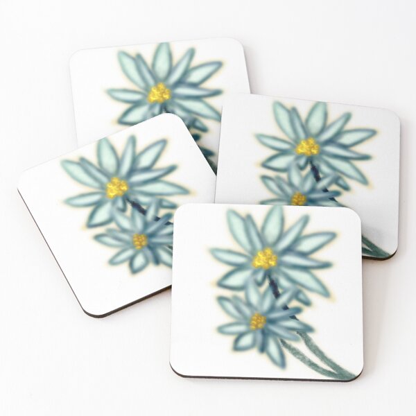 Item preview, Edelweiss flower duo designed and sold by Bulles-de-Meri.