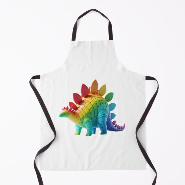 Aperçu de l'œuvre Rainbow Stegosaurus Illustration - Vibrant Prehistoric Art créée et vendue par latelierdechris.