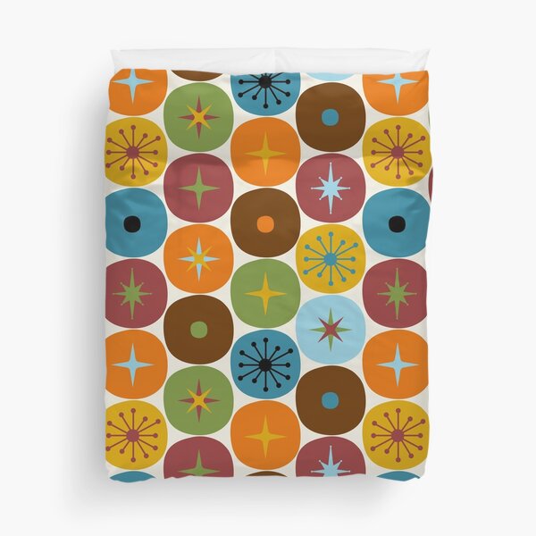 Item preview, Mid Century Modern Retro Atomic Future Pattern in Muted Mid Mod Colors designed and sold by kierkegaard.