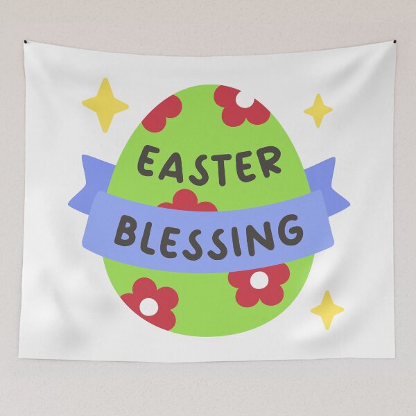 Item preview, Easter Blessing – Sparkly Green Egg with Floral Design and Sweet Vibes designed and sold by BubiStudio.