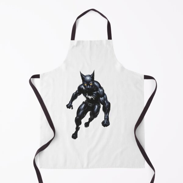 Item preview, Black cat Superhero Cat in Action designed and sold by latelierdechris.