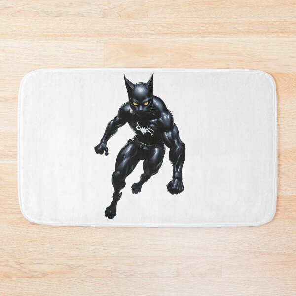 Aperçu de l'œuvre Black cat Superhero Cat in Action créée et vendue par latelierdechris.