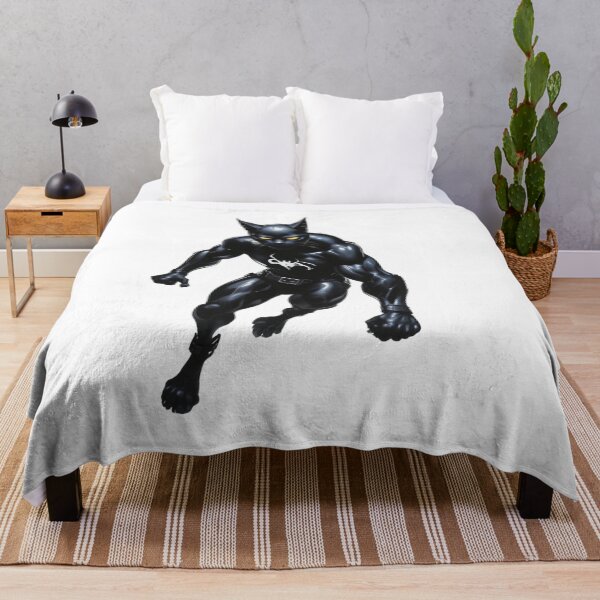 Item preview, Black cat Superhero Cat in Action designed and sold by latelierdechris.