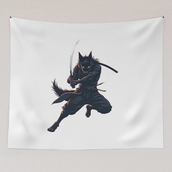 Item preview, Samurai Wolf in Action designed and sold by latelierdechris.
