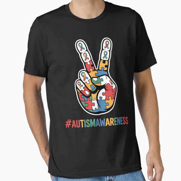 Item preview, Autism Awareness Peace Hand Shirt Men Women Kids Autism designed and sold by LYCANTHRA.