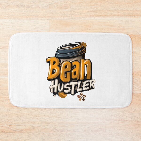Item preview, Bean Hustler – Cool Coffee Quote Typography for Caffeine Addicts and Workaholics designed and sold by ThaiArtShop.