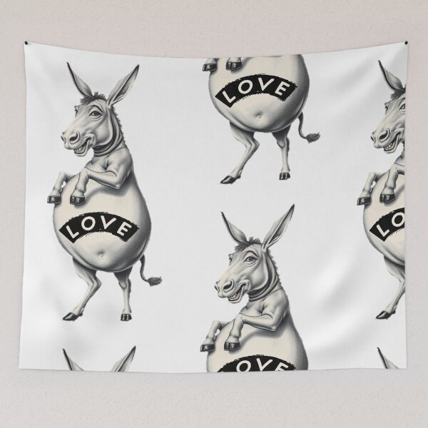 Item preview, Love fat donkey designed and sold by thegeefambam.