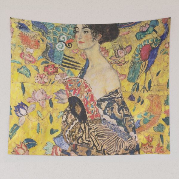 Item preview, Gustav Klimt Woman with Fan designed and sold by maniacfitness.
