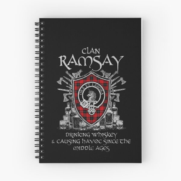 Item preview, Clan Ramsay of Dalhousie drinking whiskey and causing havoc heritage crest tartan plaid designed and sold by Clan1093.