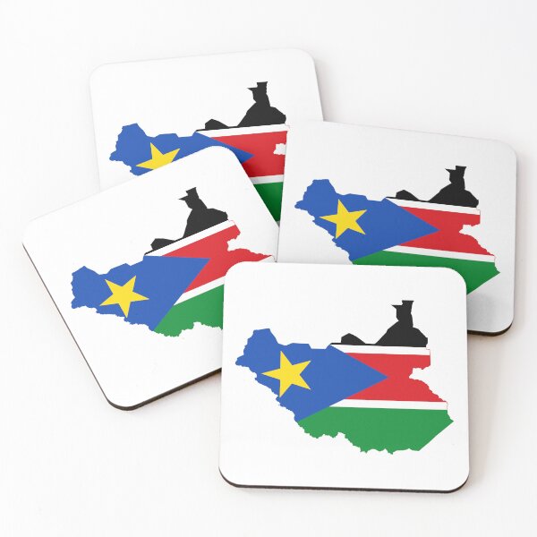 Item preview, Flag map of South Sudan designed and sold by Beluga Cat.