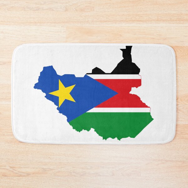 Item preview, Flag map of South Sudan designed and sold by Beluga Cat.