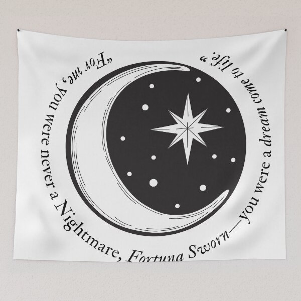 Item preview, Fortuna Sworn Quote designed and sold by BookishApparell.