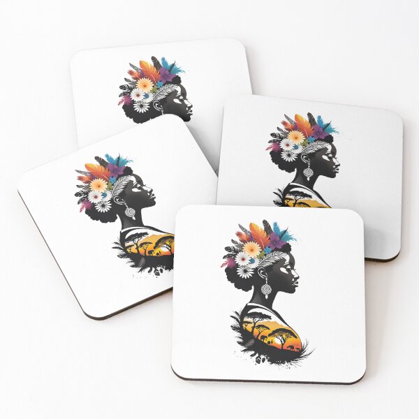 Item preview, Tribal Nature Silhouette - Feathered Beauty and Wildlife Harmony designed and sold by latelierdechris.
