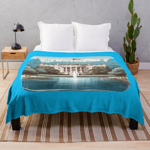 Item preview, Minimalist Watercolor Illustration of the U.S. Presidential Residence in,  designed and sold by PaintMeWorld.