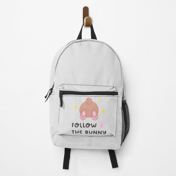 Item preview, Follow the Bunny – Cute Back View with Sparkles and Paw Prints designed and sold by BubiStudio.