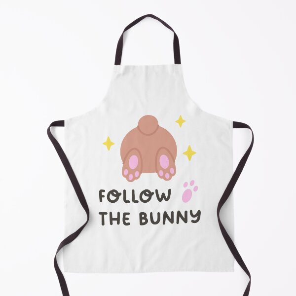 Item preview, Follow the Bunny – Cute Back View with Sparkles and Paw Prints designed and sold by BubiStudio.