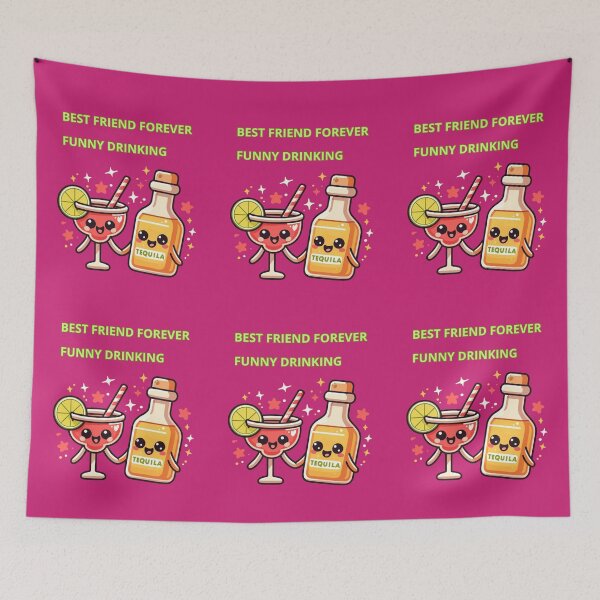 Item preview, Best Friend Forever Funny Drinking designed and sold by TrendsLook.