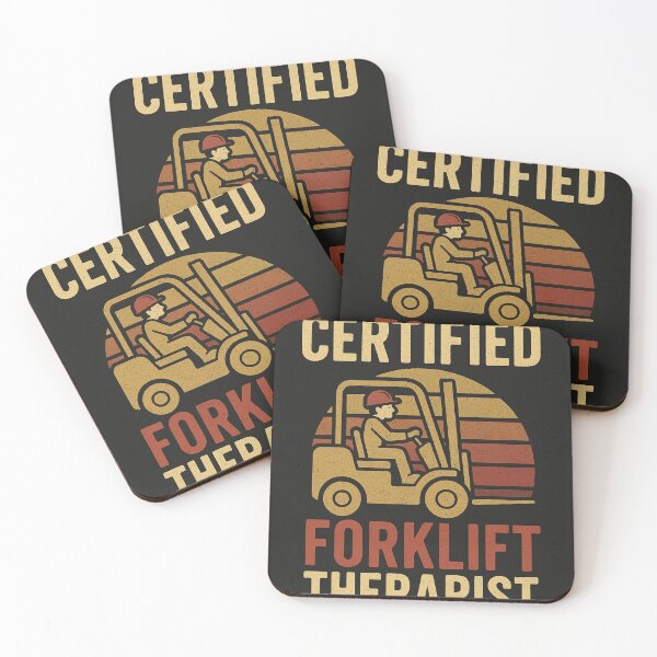 Item preview, Funny Forklift Operator Job T-Shirt | Certified Forklift Therapist designed and sold by POD DYNASTY | Original Print On Demand T-Shirt Graphics.
