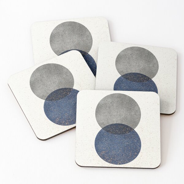 Item preview, Circle Abstract - Grey Navy Blue Texture designed and sold by moonlightprint.