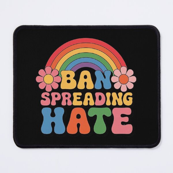 Item preview, Ban Spreading Hate Retro Design - Positive Message Rainbow Aesthetic designed and sold by love3617.
