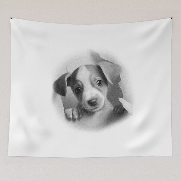 Item preview, Cute Puppy Peeking Through designed and sold by TurtleDojo.