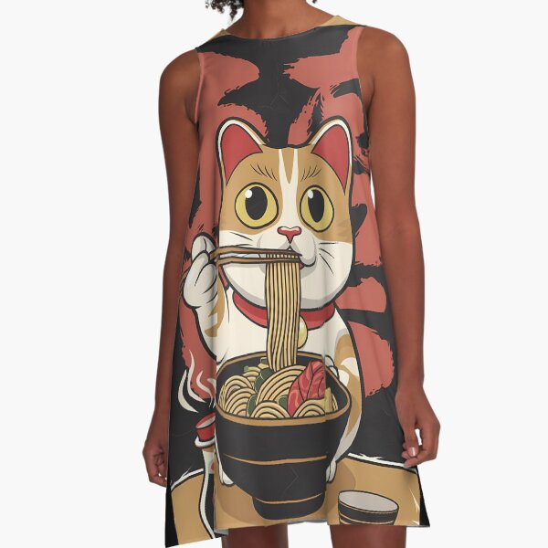 Artikel-Vorschau von Lucky Noodle Cat Japanische Ramen, designt und verkauft von Taans-Creation.