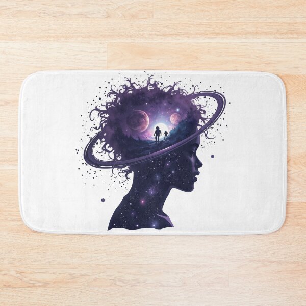 Item preview, Cosmic Mindscape - Astronauts in the Galaxy Silhouette designed and sold by latelierdechris.