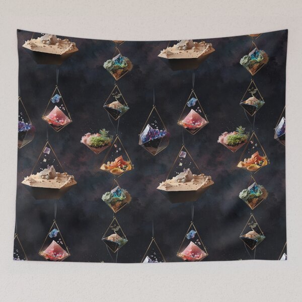 Item preview, Hanging Geometric Terrariums Displaying Artful Miniature Landscapes designed and sold by CoolPixels.