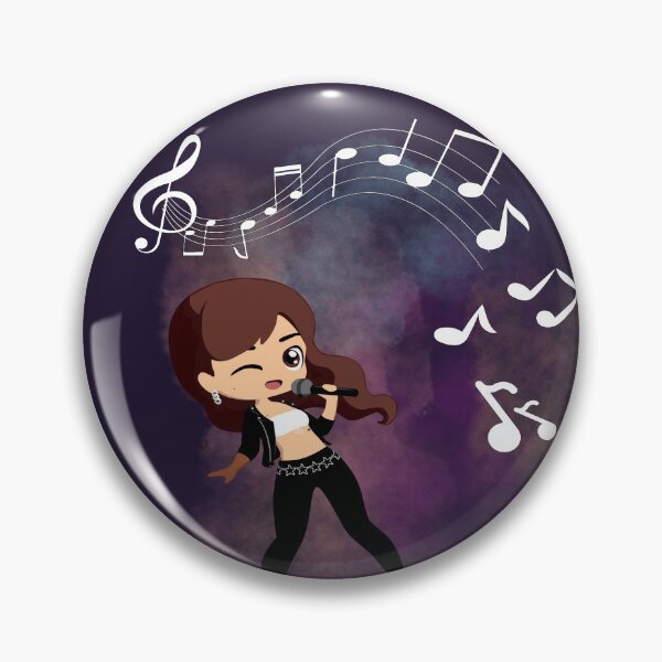Item preview, Music notes dropping - female singer designed and sold by LiskoDesign.