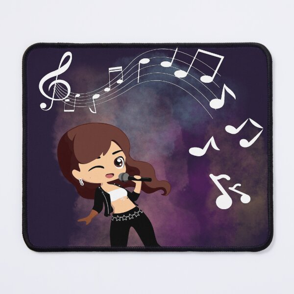 Item preview, Music notes dropping - female singer designed and sold by LiskoDesign.