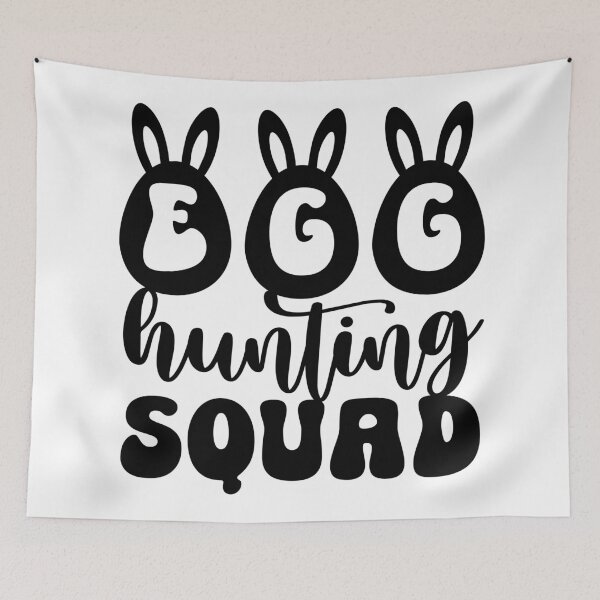 Item preview, Egg Hunting Squad Bunny Letters Sticker designed and sold by BubiStudio.